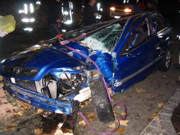 Totalschaden am Opel